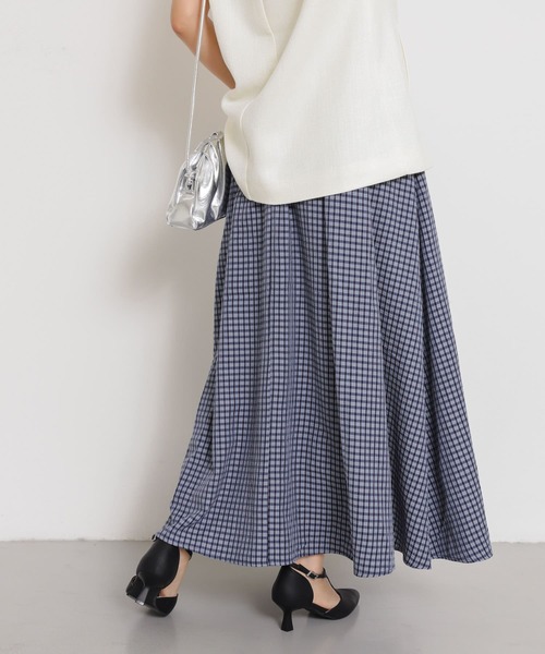 SENSE OF PLACE by URBAN RESEARCH（センスオブプレイスバイアーバンリサーチ）の「チェックボリュームスカート（スカート・レディース・ホワイト系その他/ブルー系その他/イエロー系その他・ONE）」の13枚目の写真