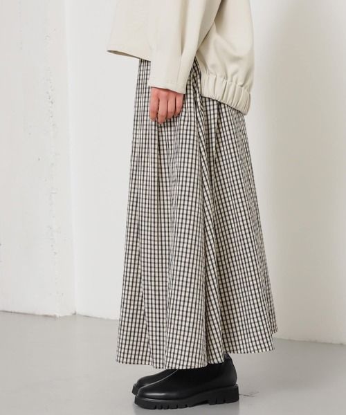 セール】チェックボリュームスカート（スカート）｜SENSE OF PLACE by