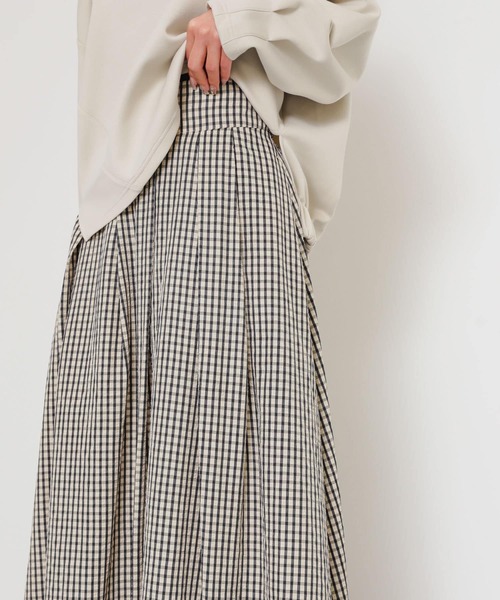 セール】チェックボリュームスカート（スカート）｜SENSE OF PLACE by