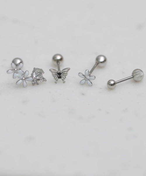 tone(トーン)の「【Peony/ピオニー】/サージカルステンレス316L ビジューピアスセット2(ピアス(片耳用)・レディース・C/D/E/F/B/G/I/A/H・FREE)」の11枚目の写真