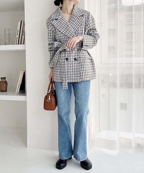 ピンナップクローゼット　ベーシックライン　ストレッチデニムライクパンツ ネイビー STANDARD WARDROBE LASTIC スキニーパンツ【ストレッチデニム