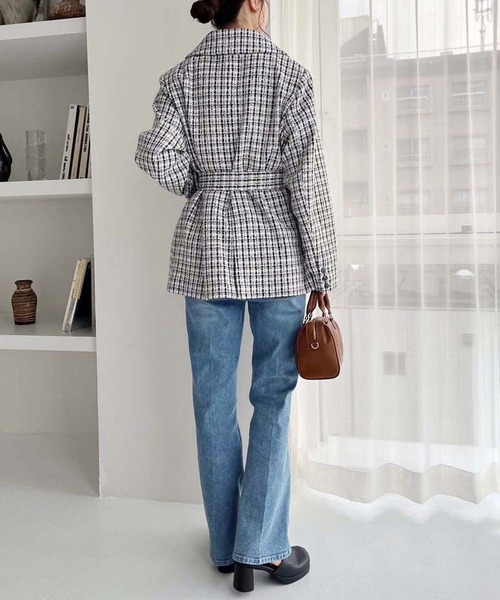 one after another NICE CLAUP（ワンアフターアナザーナイスクラップ）の「【SMサイズ展開】美脚ストレッチデニム（デニムパンツ・レディース・ブルー/ライトブルー/ブラック/ピンク・SMALL/MEDIUM）」の12枚目の写真