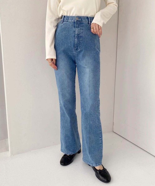 セール】【SMサイズ展開】美脚ストレッチデニム（デニムパンツ