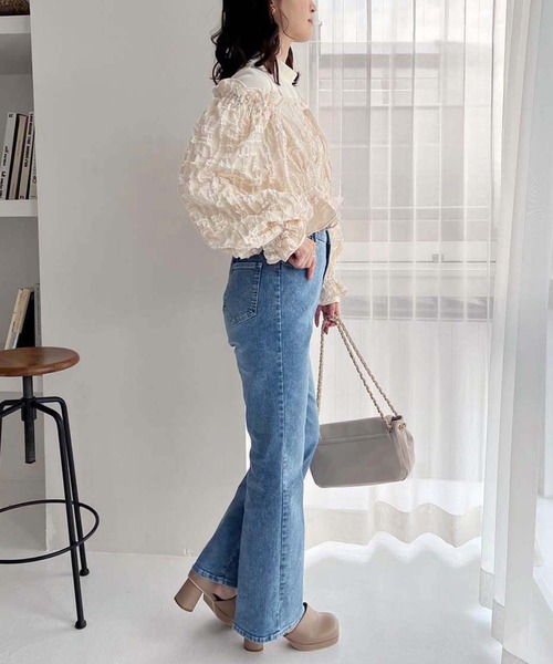 セール】【SMサイズ展開】美脚ストレッチデニム（デニムパンツ