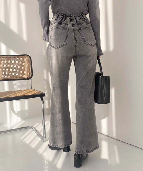 one after another NICE CLAUP（ワンアフターアナザーナイスクラップ）の「【SMサイズ展開】美脚ストレッチデニム（デニムパンツ・レディース・ブルー/ライトブルー/ブラック/ピンク・SMALL/MEDIUM）」の21枚目の写真