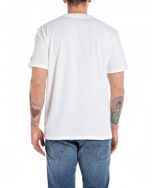 REPLAY（リプレイ）の「ベーシックジャージープリントTシャツ（Tシャツ/カットソー・メンズ・ブラック/ホワイト/グレー/アーミー・SMALL/LARGE/X-LARGE/MEDIUM）」の5枚目の写真