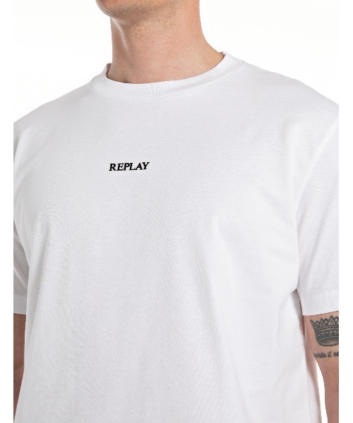 REPLAY（リプレイ）の「ベーシックジャージープリントTシャツ（Tシャツ/カットソー・メンズ・ブラック/ホワイト/グレー/アーミー・SMALL/LARGE/X-LARGE/MEDIUM）」の7枚目の写真