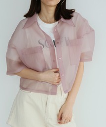 オーガンジーWポケットシャツ