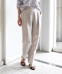 イージーケアリネンタックパンツ