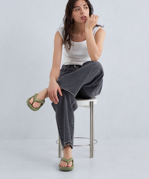 TAW&TOE(トーアンドトー)の「<TAW&TOE> Flipflop サンダル(サンダル・レディース・ブラック/ライトピンク/オリーブ/ライトブルー/クリーム/ライトグレー/ダークグレー/ベージュ・XXS/XS/S/M)」の6枚目の写真