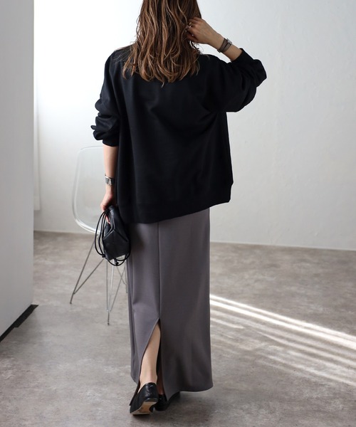 最終のお値下げ⚫︎PLAN C⚫︎ かわいいイラストの黒スウェット S