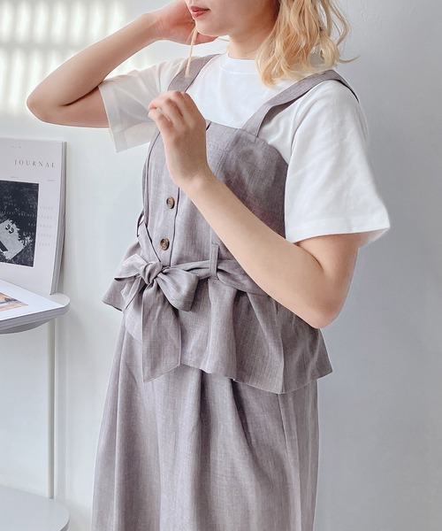 セール】◎ビスチェとパンツとTシャツ 3点セット（セットアップ