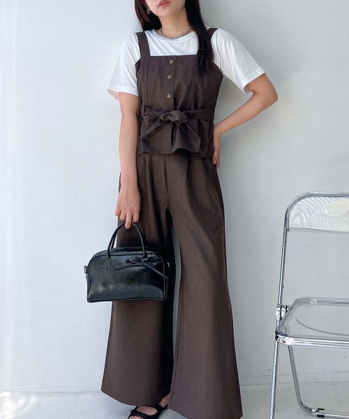 セール】◎ビスチェとパンツとTシャツ 3点セット（セットアップ