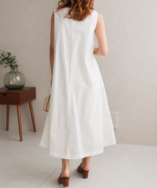 Social GIRL（ソーシャルガール）の「フロントタックワンピース（ワンピース・レディース・オフホワイト/ブルー/ブラック・M）」の8枚目の写真