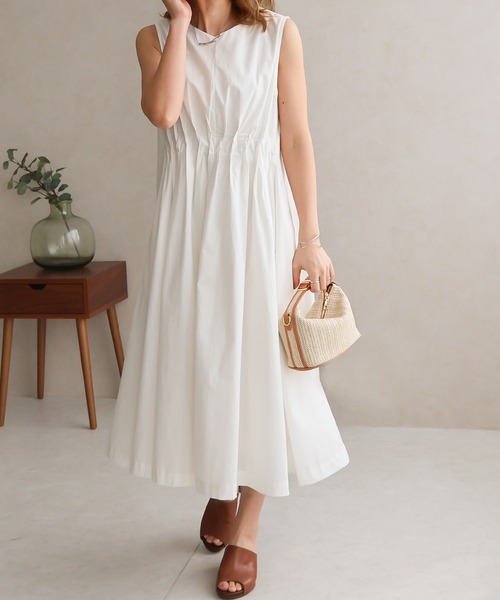 Social GIRL（ソーシャルガール）の「フロントタックワンピース（ワンピース・レディース・オフホワイト/ブルー/ブラック・M）」の7枚目の写真