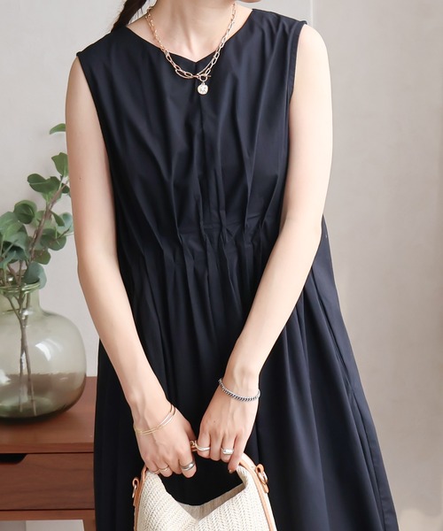 Social GIRL（ソーシャルガール）の「フロントタックワンピース（ワンピース・レディース・オフホワイト/ブルー/ブラック・M）」の21枚目の写真