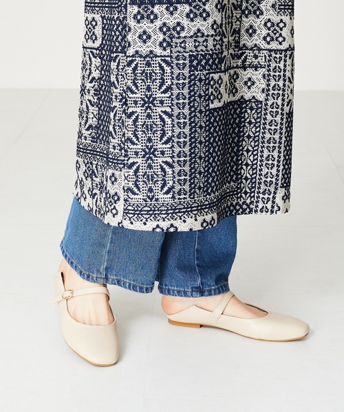 WA ORiental TRaffic（ダブルエーオリエンタルトラフィック）の「メリージェーンフラットバブーシュ 42114（パンプス・レディース・ベージュ/パープル/ブラック・34/35/36/37/38/39/40/41/42）」の14枚目の写真