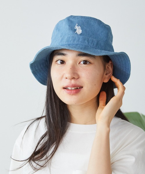 U.S. POLO ASSN.（ユーエスポロアッスン）の「U.S. POLO ASSN./ユーエスポロアッスン バケットハット（ハット・メンズ・ブラック/ベージュ/オフホワイト/インディゴブルー/ライトインディゴブルー/ネイビー・FREE）」の6枚目の写真
