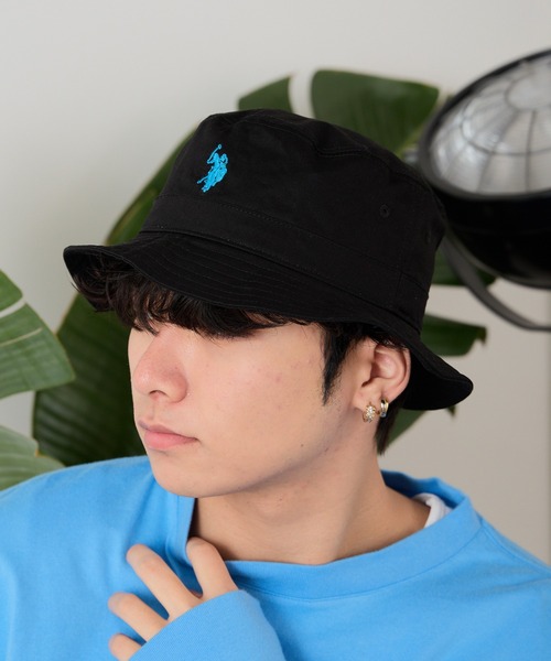 U.S. POLO ASSN.（ユーエスポロアッスン）の「U.S. POLO ASSN./ユーエスポロアッスン バケットハット（ハット・メンズ・ブラック/ベージュ/オフホワイト/インディゴブルー/ライトインディゴブルー/ネイビー・FREE）」の16枚目の写真