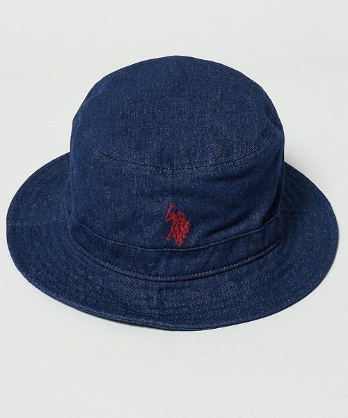 POLO SPORT バケットハット 黒/青 Polo ベア ツイル バケットハット(【男性】その他帽子)|POLO