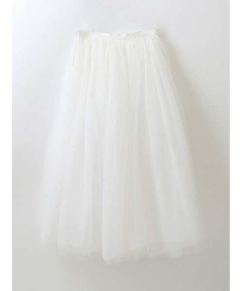 enchainement（アンシェヌマン）の「チュールスカート（スカート・レディース・オフホワイト/チャコールグレー・1/2）」の12枚目の写真