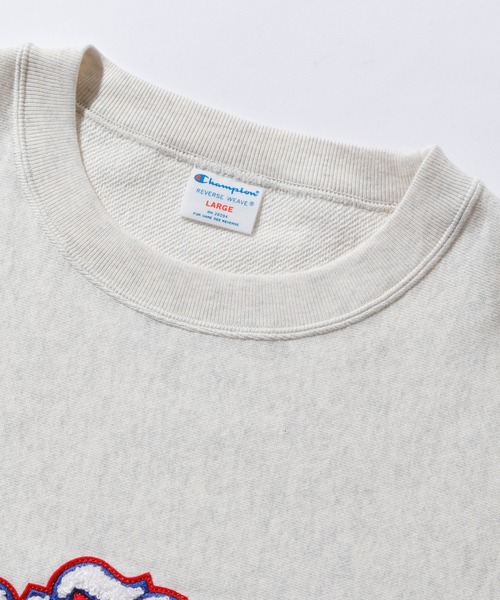 Champion（チャンピオン）の「【販売終了】XLARGE×Champion REVERSE WEAVE CREWNECK SWEAT（スウェット・メンズ・ブラック/アッシュ/ネイビー・S/M/L/XL）」の5枚目の写真