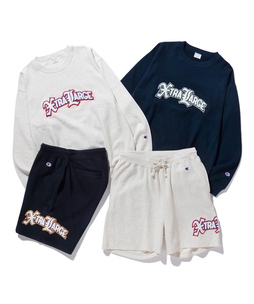 Champion（チャンピオン）の「【販売終了】XLARGE×Champion REVERSE WEAVE CREWNECK SWEAT（スウェット・メンズ・ブラック/アッシュ/ネイビー・S/M/L/XL）」の10枚目の写真