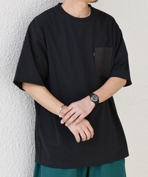 SHIPS any | 【WEB限定】SHIPS any:〈撥水加工〉Teflon EcoElite(TM) ナイロンポケット Tシャツ◇(Tシャツ/カットソー)