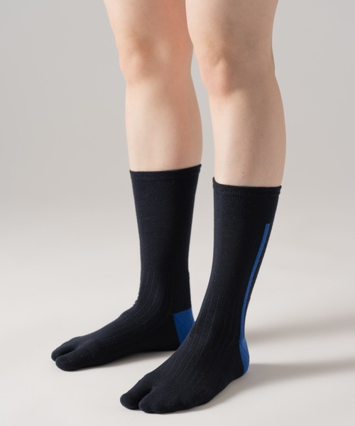 The Role design(ザロールデザイン)の「【 The Role design / ザ・ロールデザイン 】 SIDE LINE SOCKS MENS / サイドラインソックス メンズ(ソックス/靴下・メンズ・ダークネイビー/ブラック/アイボリー・FREE)」の3枚目の写真