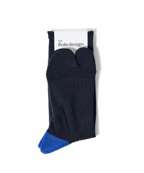 The Role design(ザロールデザイン)の「【 The Role design / ザ・ロールデザイン 】 SIDE LINE SOCKS MENS / サイドラインソックス メンズ(ソックス/靴下・メンズ・ダークネイビー/ブラック/アイボリー・FREE)」の9枚目の写真