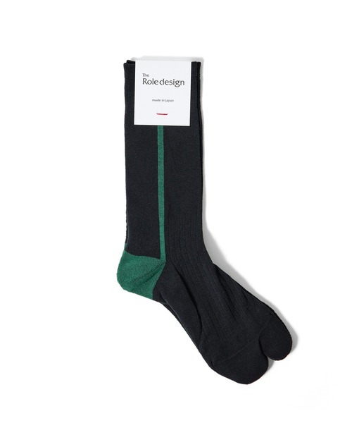 The Role design(ザロールデザイン)の「【 The Role design / ザ・ロールデザイン 】 SIDE LINE SOCKS MENS / サイドラインソックス メンズ(ソックス/靴下・メンズ・ダークネイビー/ブラック/アイボリー・FREE)」の6枚目の写真