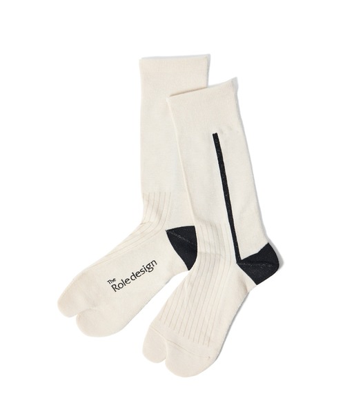 The Role design(ザロールデザイン)の「【 The Role design / ザ・ロールデザイン 】 SIDE LINE SOCKS MENS / サイドラインソックス メンズ(ソックス/靴下・メンズ・ダークネイビー/ブラック/アイボリー・FREE)」の10枚目の写真