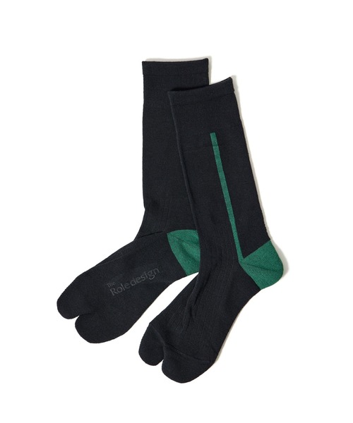 The Role design(ザロールデザイン)の「【 The Role design / ザ・ロールデザイン 】 SIDE LINE SOCKS MENS / サイドラインソックス メンズ(ソックス/靴下・メンズ・ダークネイビー/ブラック/アイボリー・FREE)」の11枚目の写真