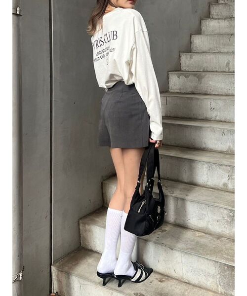 EVRIS（エヴリス）の「EVRIS CLUBロンT（Tシャツ/カットソー・レディース・ホワイト/ブラック/ネイビー・FREE）」の21枚目の写真