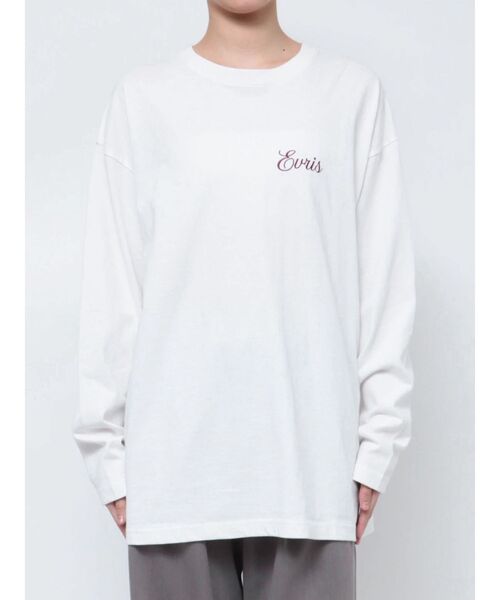EVRIS（エヴリス）の「EVRIS CLUBロンT（Tシャツ/カットソー・レディース・ホワイト/ブラック/ネイビー・FREE）」の19枚目の写真