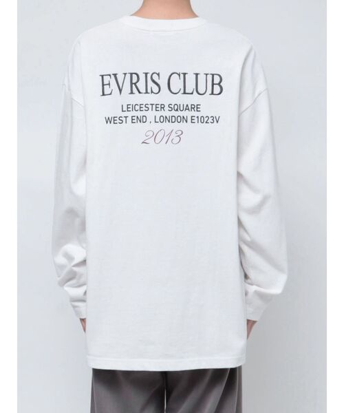 EVRIS（エヴリス）の「EVRIS CLUBロンT（Tシャツ/カットソー・レディース・ホワイト/ブラック/ネイビー・FREE）」の17枚目の写真