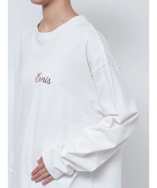 EVRIS（エヴリス）の「EVRIS CLUBロンT（Tシャツ/カットソー・レディース・ホワイト/ブラック/ネイビー・FREE）」の15枚目の写真