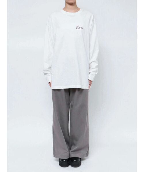 EVRIS（エヴリス）の「EVRIS CLUBロンT（Tシャツ/カットソー・レディース・ホワイト/ブラック/ネイビー・FREE）」の10枚目の写真