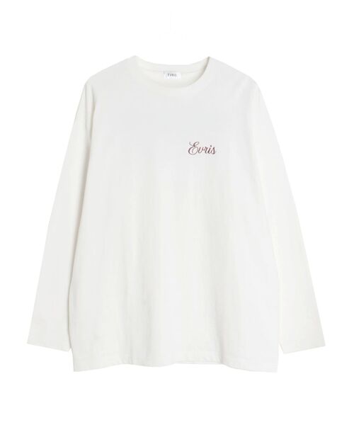 EVRIS（エヴリス）の「EVRIS CLUBロンT（Tシャツ/カットソー・レディース・ホワイト/ブラック/ネイビー・FREE）」の4枚目の写真