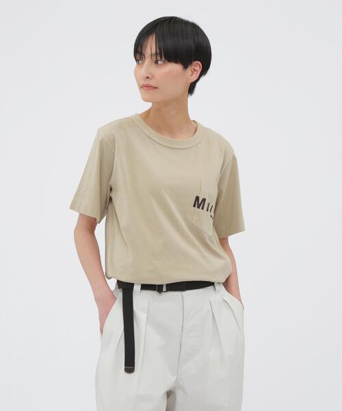 MHL.(エムエイチエル)の「PRINTED COTTON JERSEY(Tシャツ/カットソー・メンズ・ブラック/ベージュ/ホワイト・X-LARGE/SMALL/MEDIUM/LARGE)」の14枚目の写真