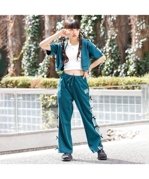 algy（アルジー）の「マルチボーダータンタケリブキャミ（キャミソール・キッズ・イエロー/グリーン/サックスブルー/オフホワイト・XX-SMALL/X-SMALL/MEDIUM/SMALL）」の9枚目の写真