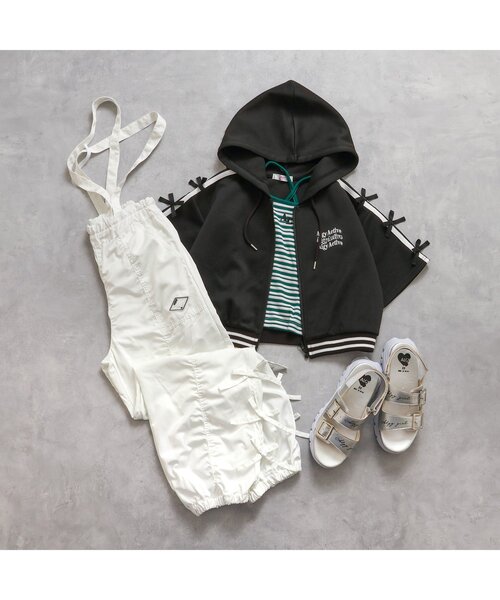 algy（アルジー）の「マルチボーダータンタケリブキャミ（キャミソール・キッズ・イエロー/グリーン/サックスブルー/オフホワイト・XX-SMALL/X-SMALL/MEDIUM/SMALL）」の14枚目の写真