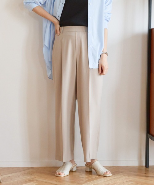 Elura(エルーラ)の「夏ラクワイドパンツ/107173(その他パンツ・レディース・ホワイト/ベージュ/ブラック・SMALL/MEDIUM/LARGE)」の3枚目の写真