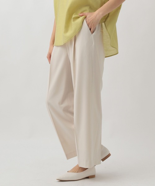 Elura(エルーラ)の「夏ラクワイドパンツ/107173(その他パンツ・レディース・ホワイト/ベージュ/ブラック・SMALL/MEDIUM/LARGE)」の2枚目の写真