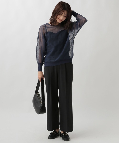 Elura(エルーラ)の「夏ラクワイドパンツ/107173(その他パンツ・レディース・ホワイト/ベージュ/ブラック・SMALL/MEDIUM/LARGE)」の7枚目の写真