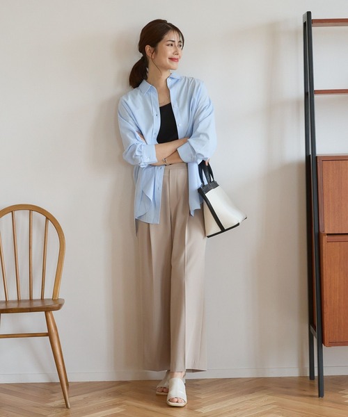 Elura(エルーラ)の「夏ラクワイドパンツ/107173(その他パンツ・レディース・ホワイト/ベージュ/ブラック・SMALL/MEDIUM/LARGE)」の11枚目の写真