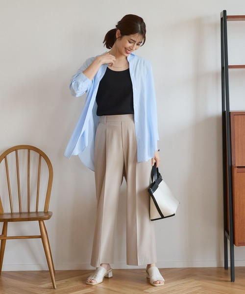 Elura(エルーラ)の「夏ラクワイドパンツ/107173(その他パンツ・レディース・ホワイト/ベージュ/ブラック・SMALL/MEDIUM/LARGE)」の12枚目の写真