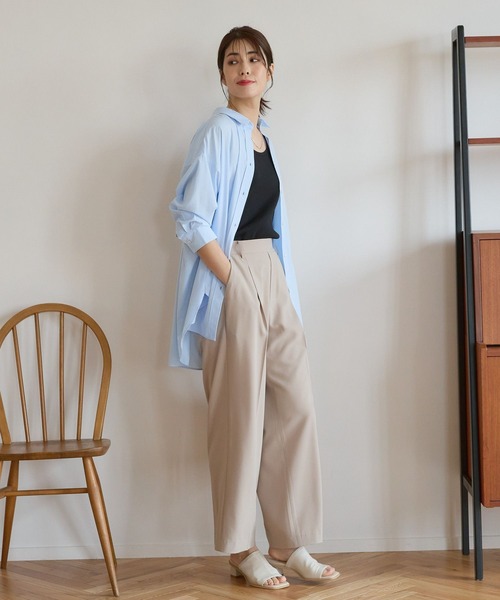 Elura(エルーラ)の「夏ラクワイドパンツ/107173(その他パンツ・レディース・ホワイト/ベージュ/ブラック・SMALL/MEDIUM/LARGE)」の13枚目の写真