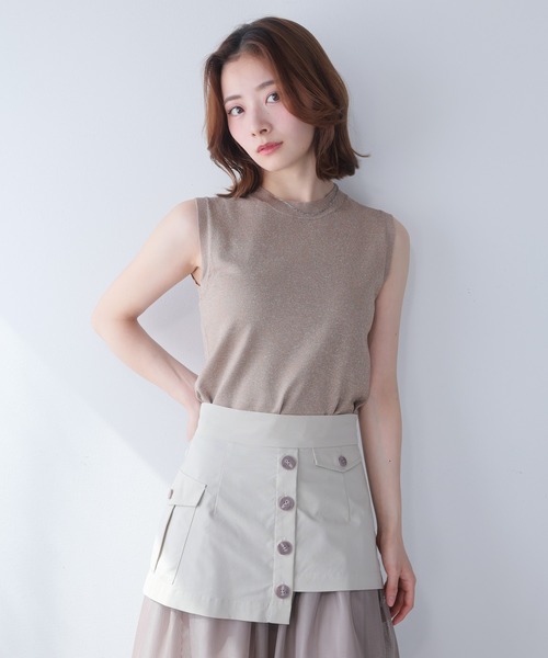 LADYMADE（レディメイド）の「ラメモックネックニット（ニット/セーター・レディース・ベージュ/ライトグレー/ブラック・FREE）」の19枚目の写真