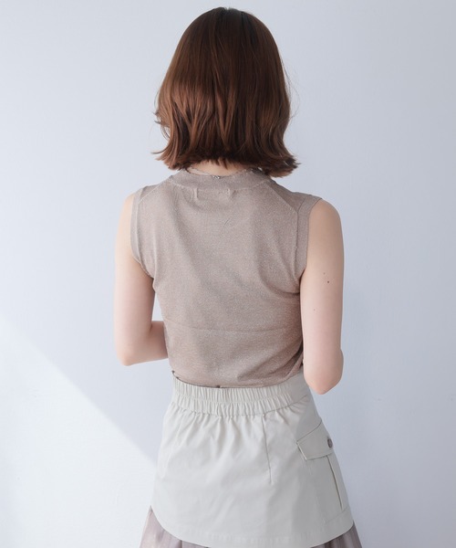 LADYMADE（レディメイド）の「ラメモックネックニット（ニット/セーター・レディース・ベージュ/ライトグレー/ブラック・FREE）」の20枚目の写真